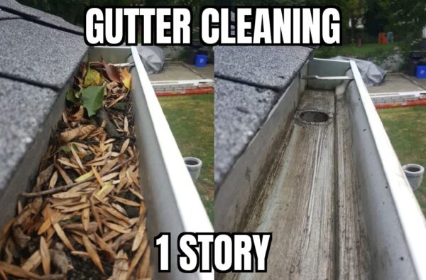 Gutter Cleaning, 1-Story, Residential Gutter Cleaning, Kansas City Metro Area